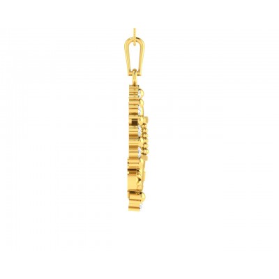 Tirupati Balaji Gold & Diamond pendant